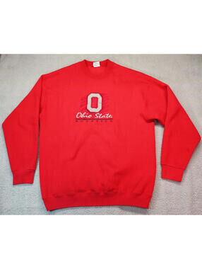 Ohio State Buckeyes Red Large Sweatshirt B-Wear USA Made